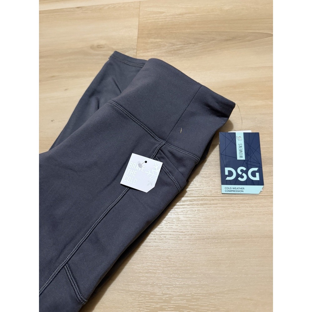 DSG Leggings Womens Small Gray Cold Weather Compression High Rise Tight NWT
